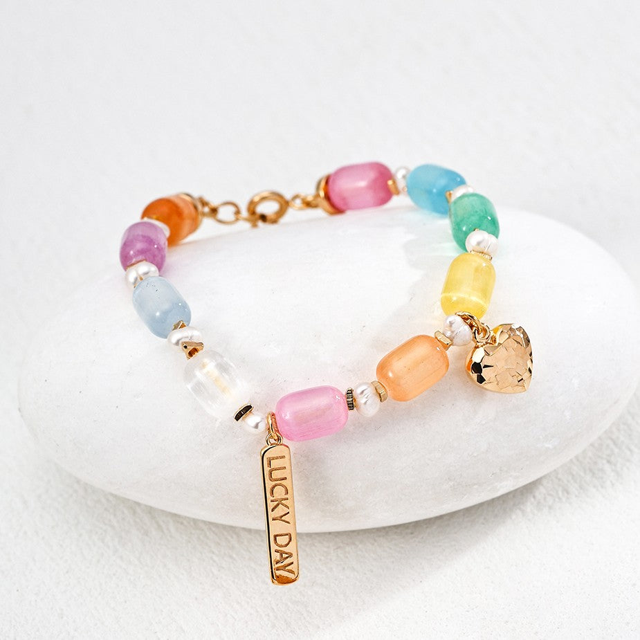 Colorful Opal&Pearl Bracelet
