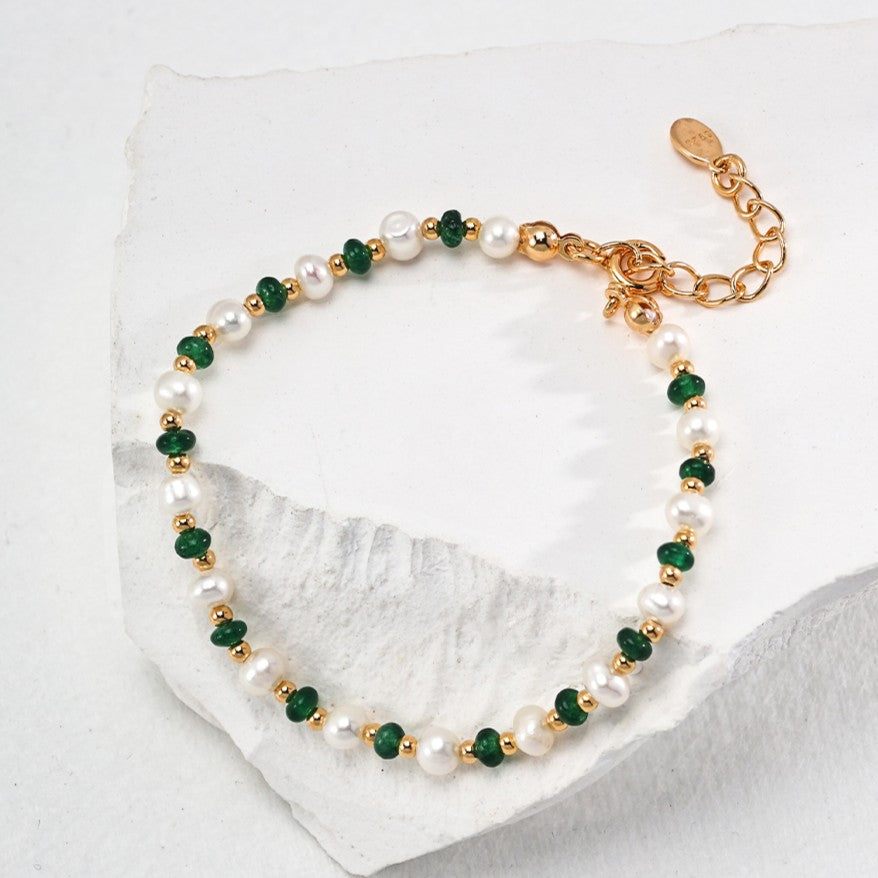Pearl&Emerald Bracelet
