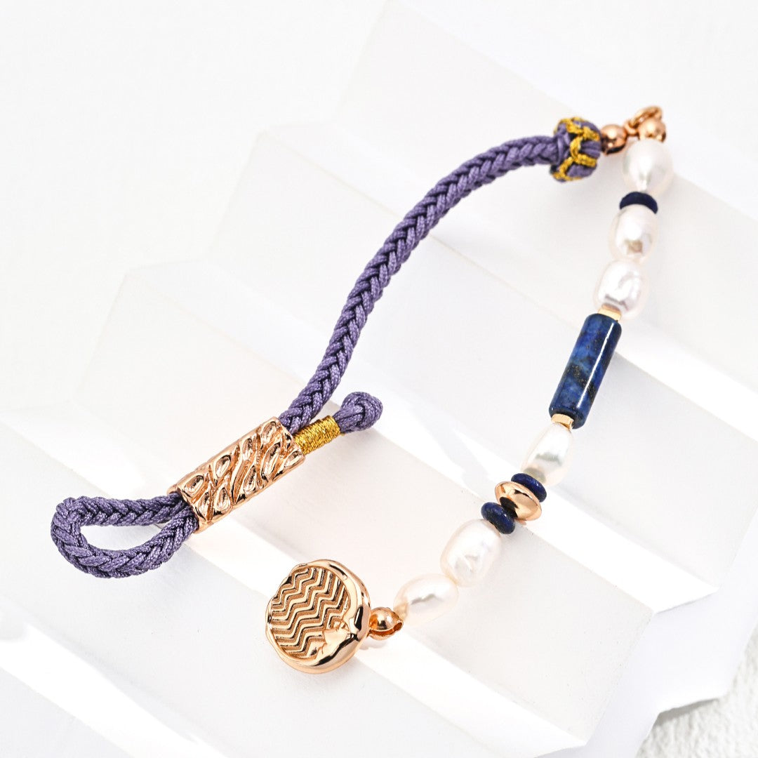 Pearl&Lapis Lazuli Bracelet Ⅱ