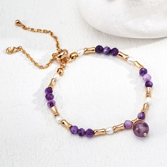 Amethyst&Pearl Bracelet