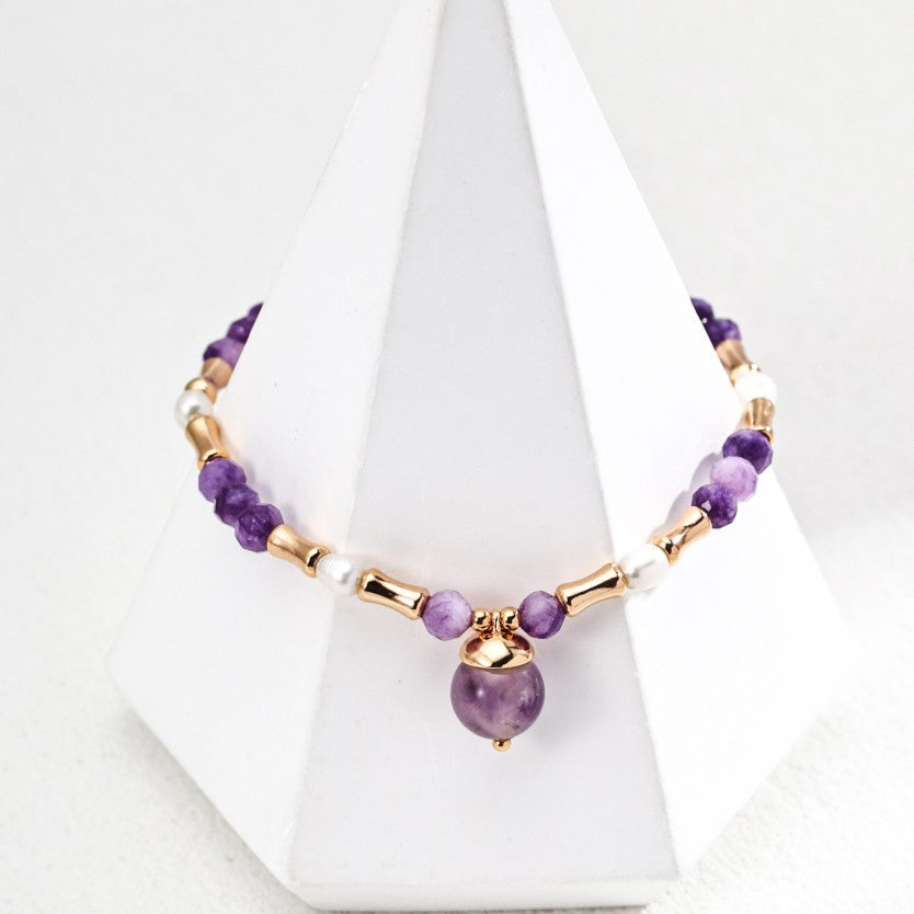 Amethyst&Pearl Bracelet
