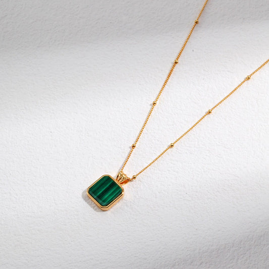 Malachite Pendant Necklace Ⅰ