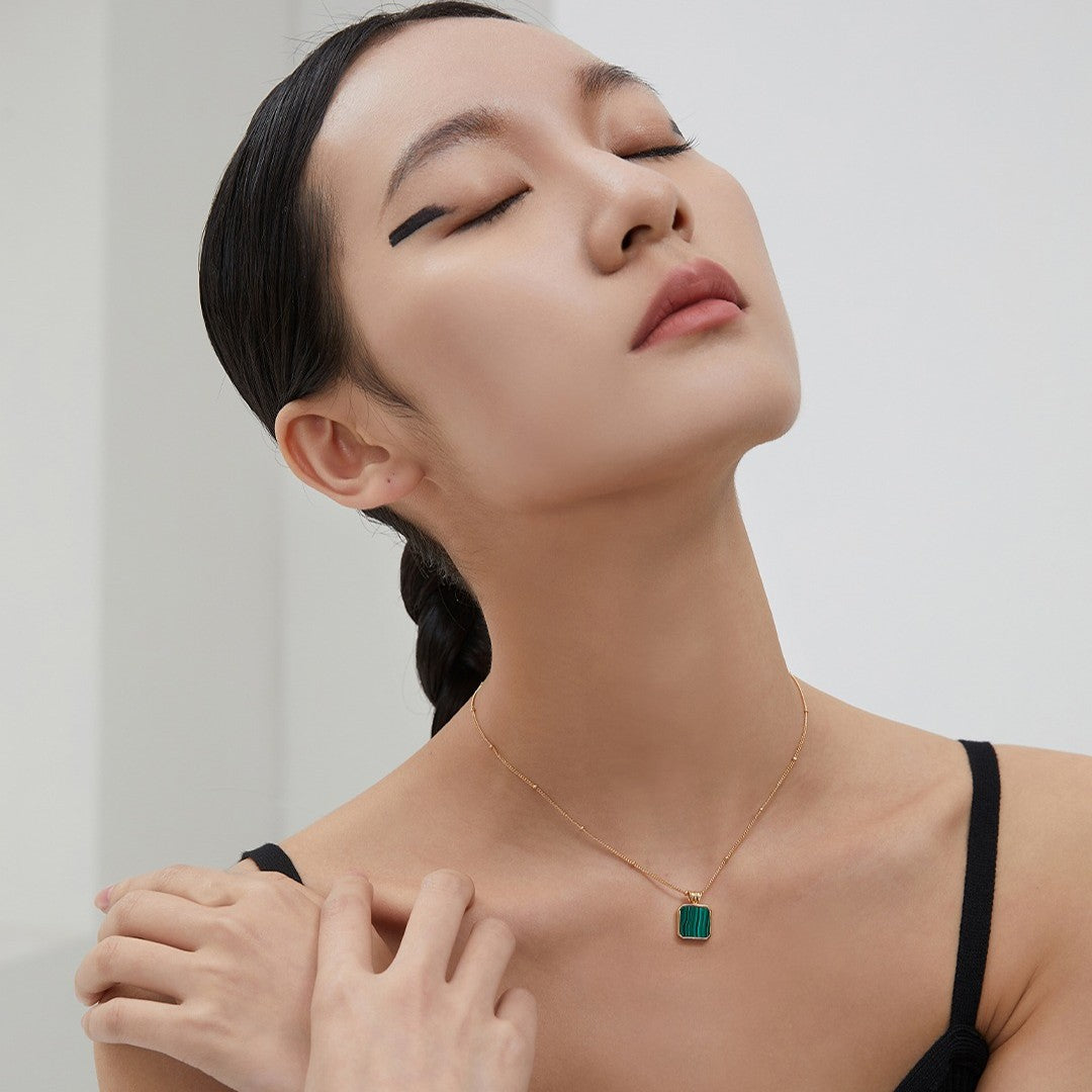 Malachite Pendant Necklace Ⅰ