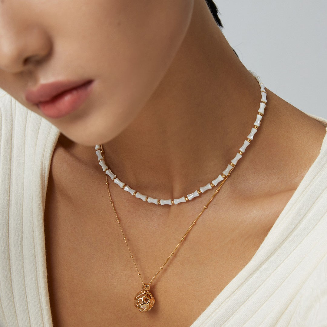 Bamboo Shell Necklace