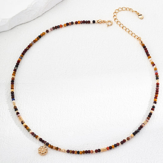 Egg Yolk Stone Necklace