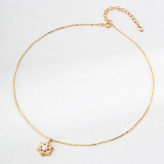 Hexagonal Pendant Necklace