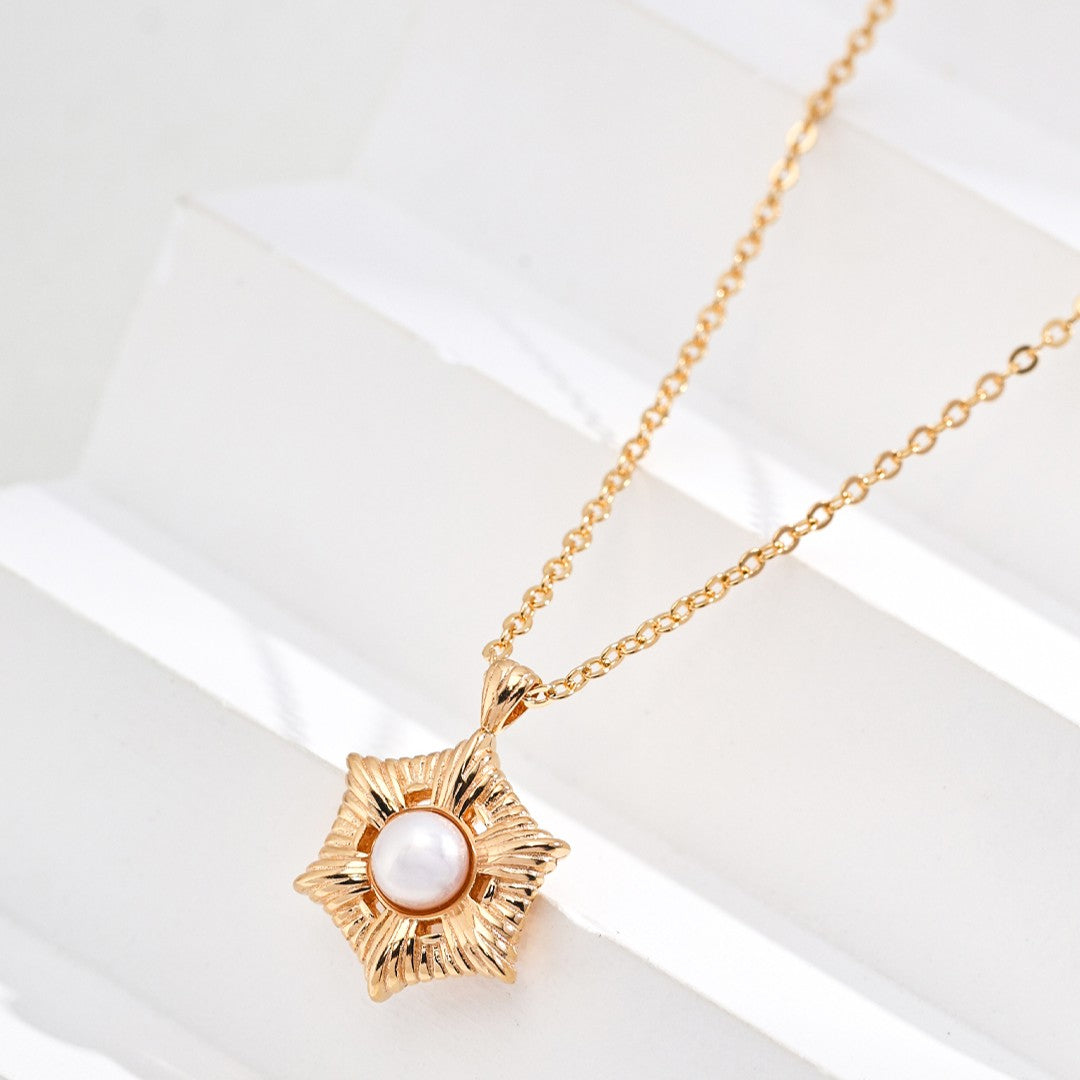 Hexagonal Pendant Necklace