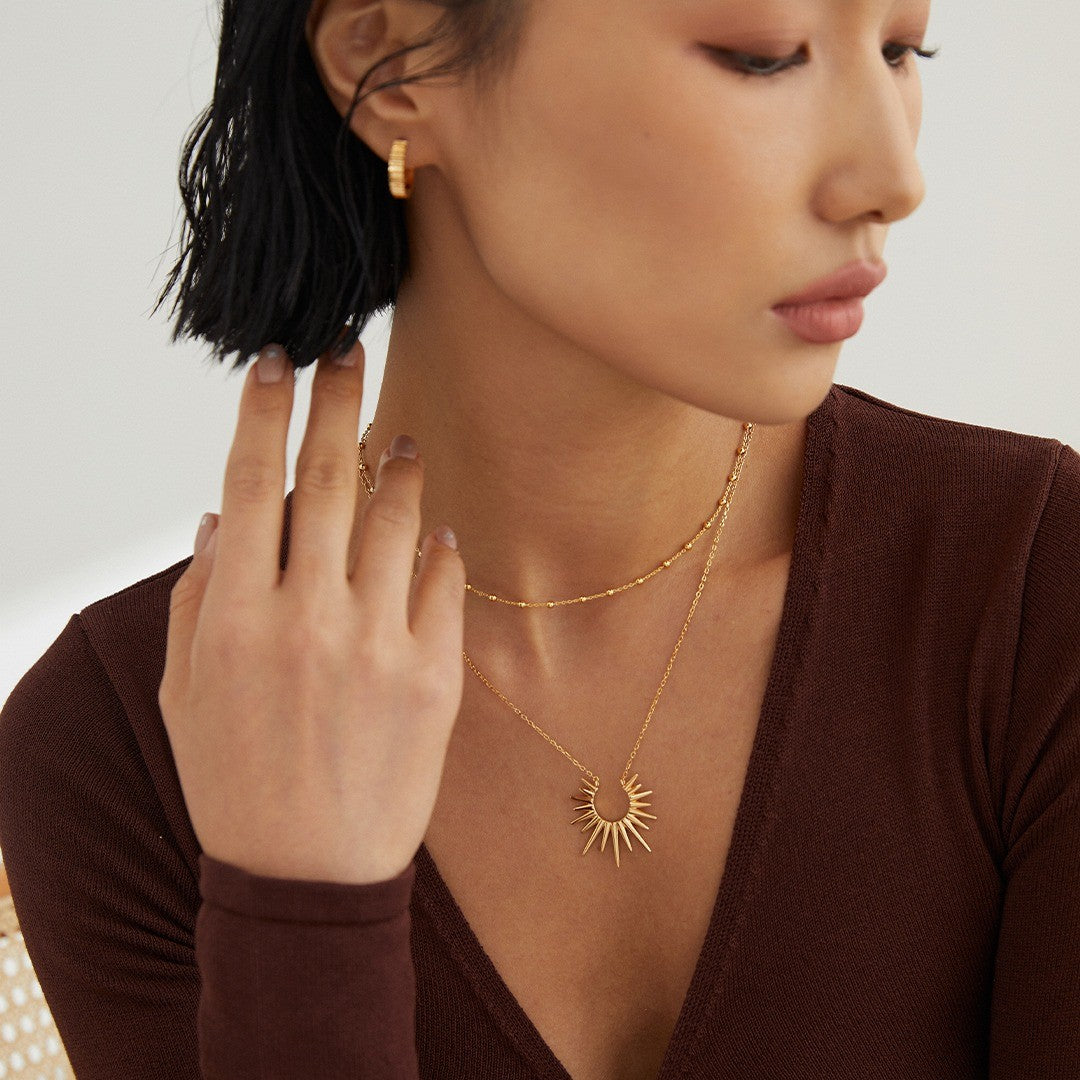 Sunburst Shaped Necklace