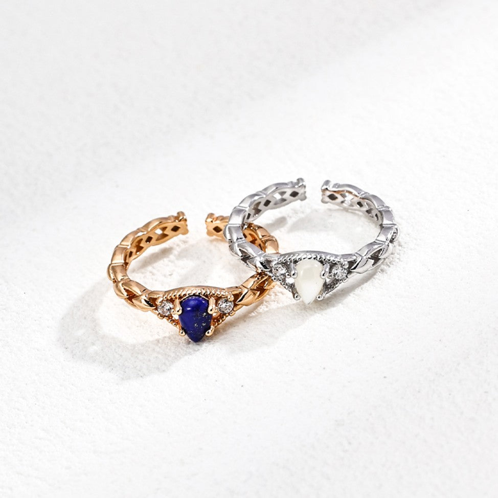 Lapis Lazuli/Shell Ring