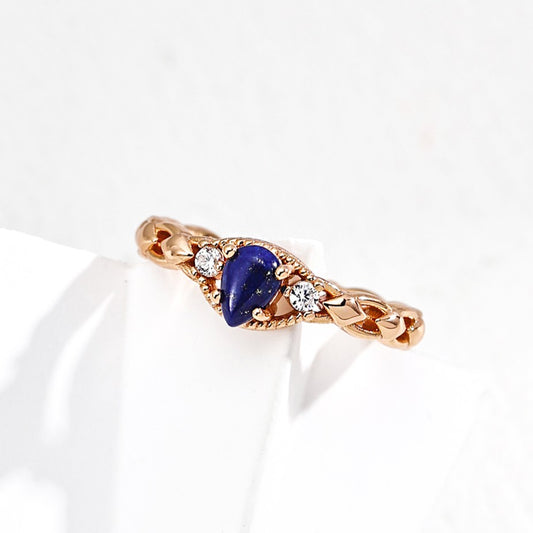 Lapis Lazuli/Shell Ring