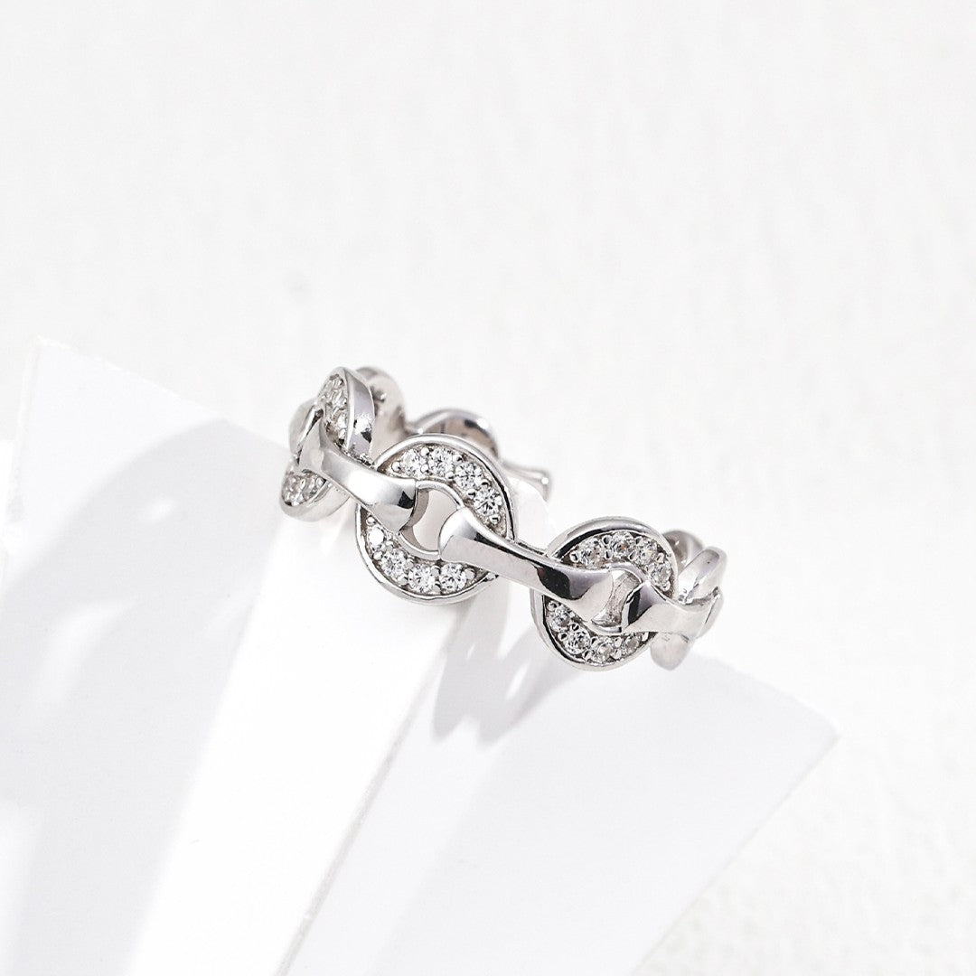 Circular Zircon Ring