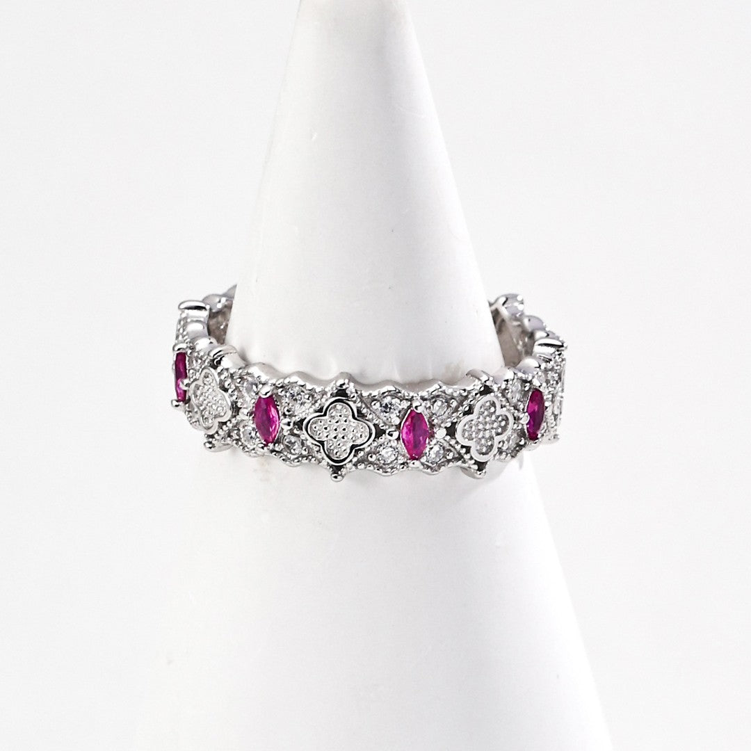 Engraved Zircon Ring Ⅲ