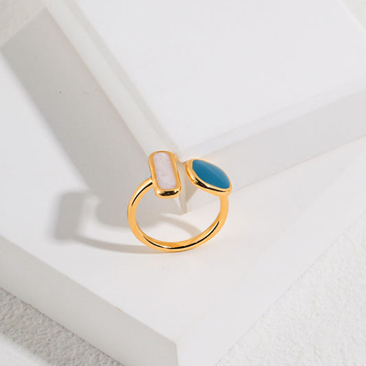 Macaron&Morandi Enamel Ring