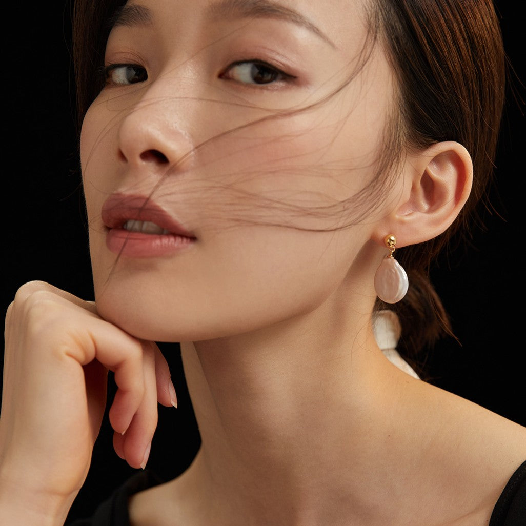 Pearl Pendant Earrings Ⅱ