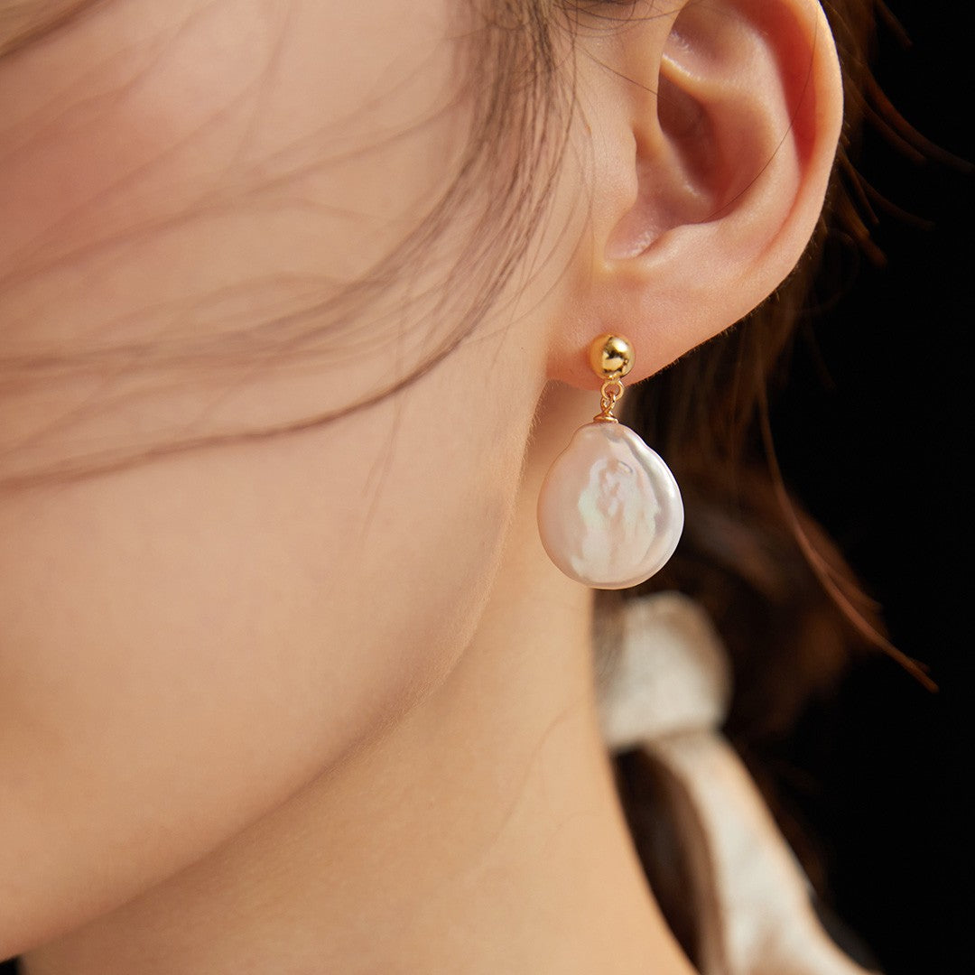 Pearl Pendant Earrings Ⅱ