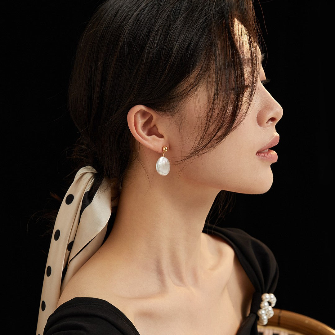 Pearl Pendant Earrings Ⅱ