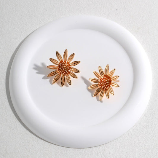 Flower Shaped Stud Earrings