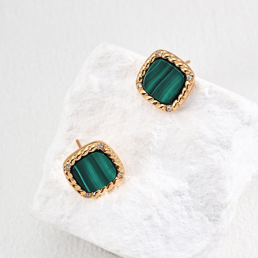 Malachite Earrings Ⅰ