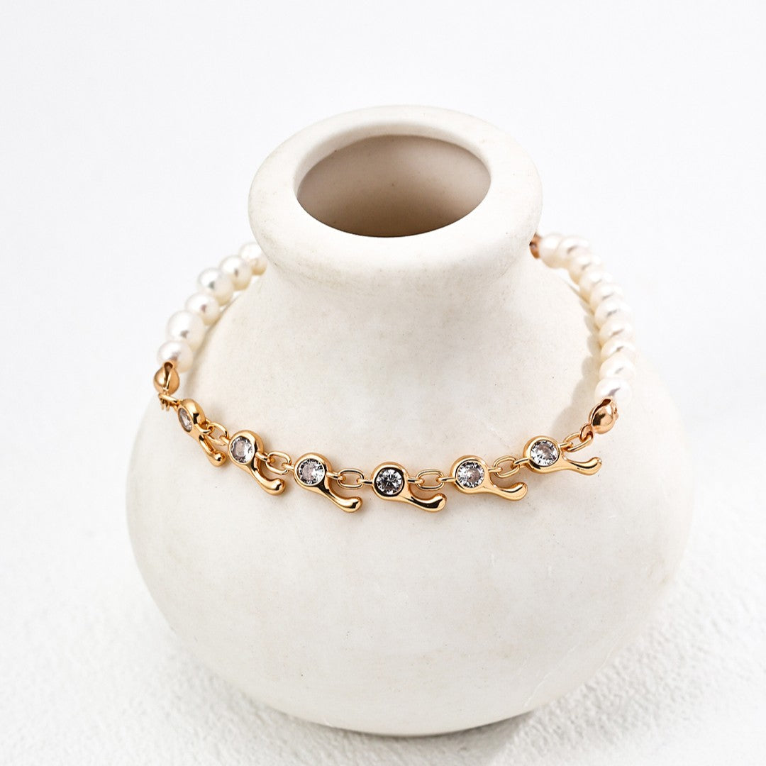 Pearl&Zircon Bracelet