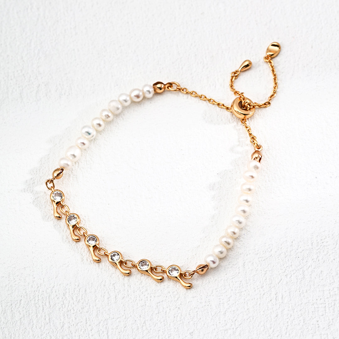 Pearl&Zircon Jewelry Set