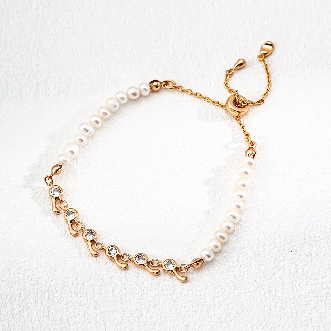 Pearl&Zircon Bracelet