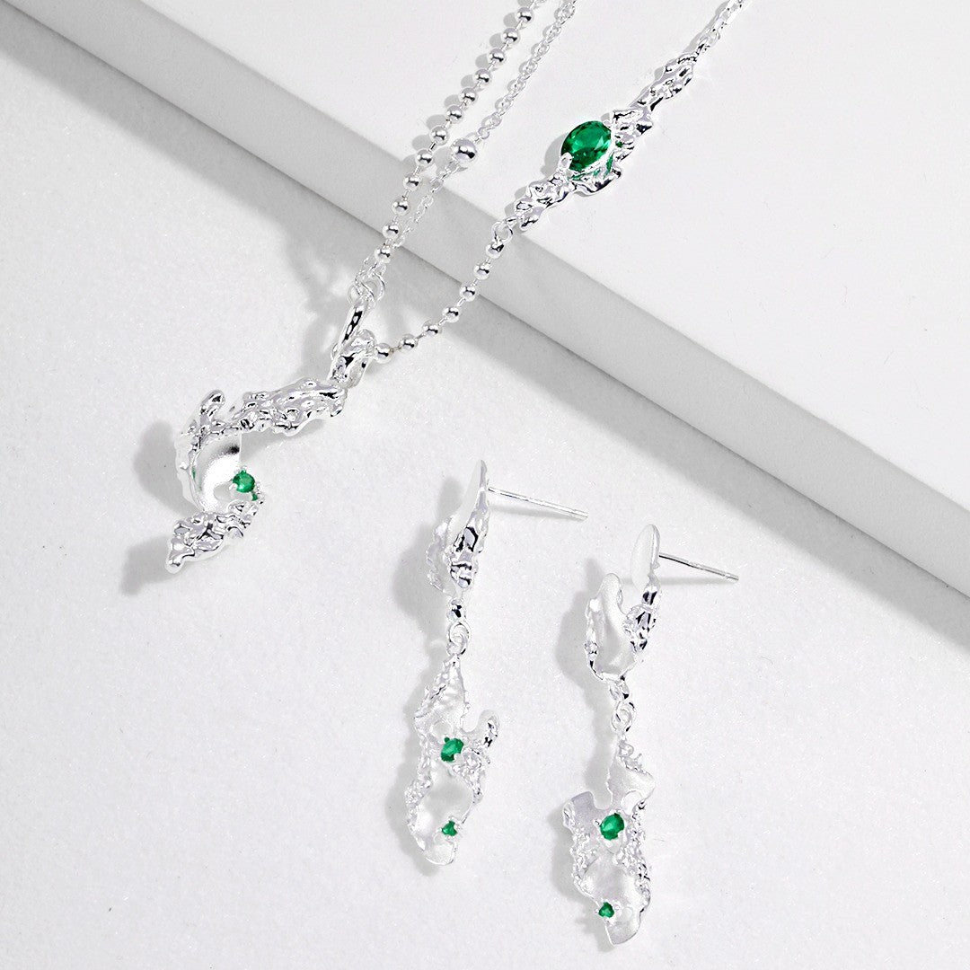 Zircon Inaid Jewelry Set