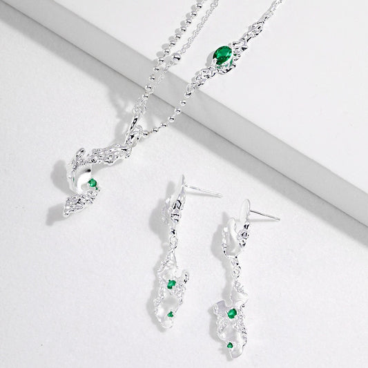 Zircon Inaid Jewelry Set