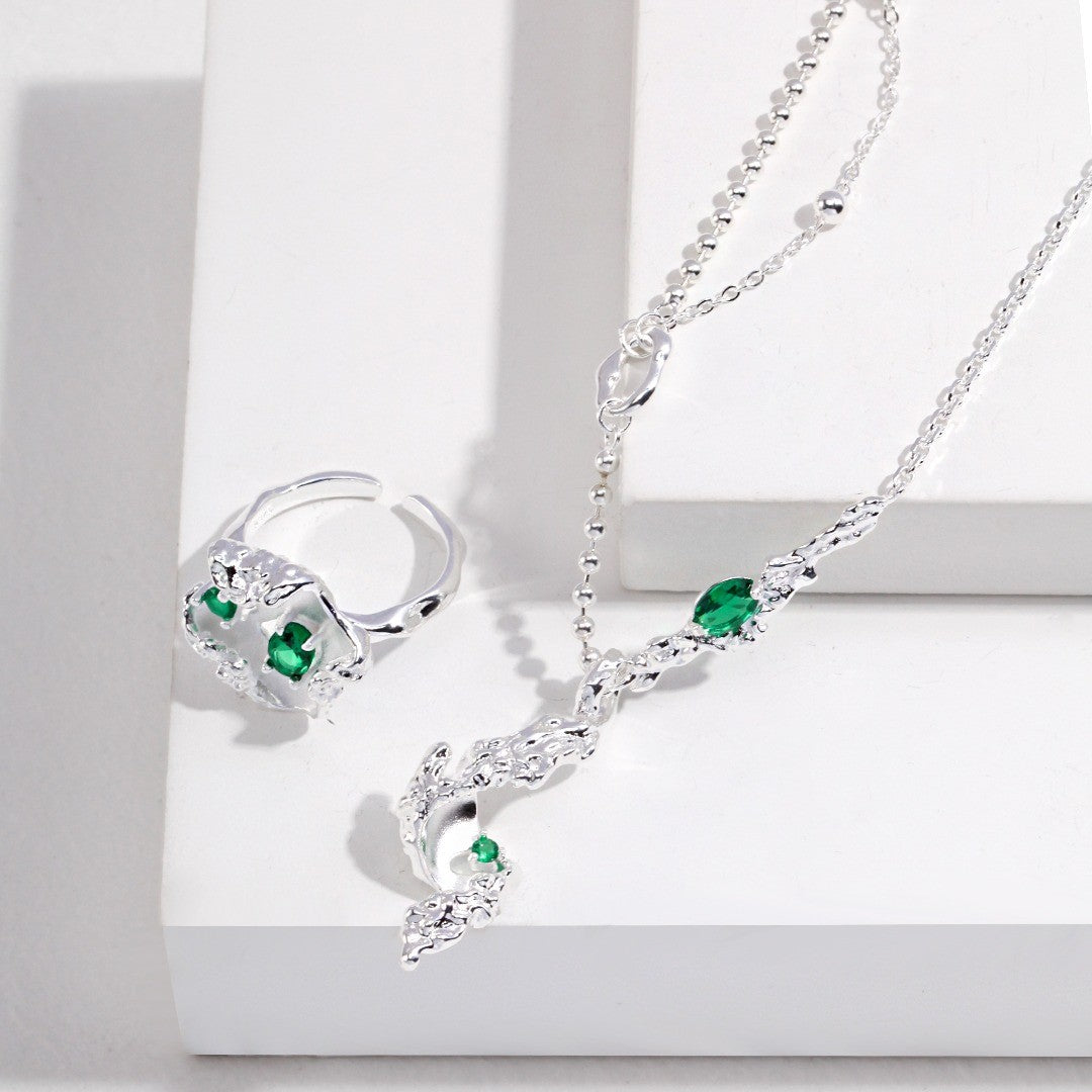 Zircon Inaid Jewelry Set