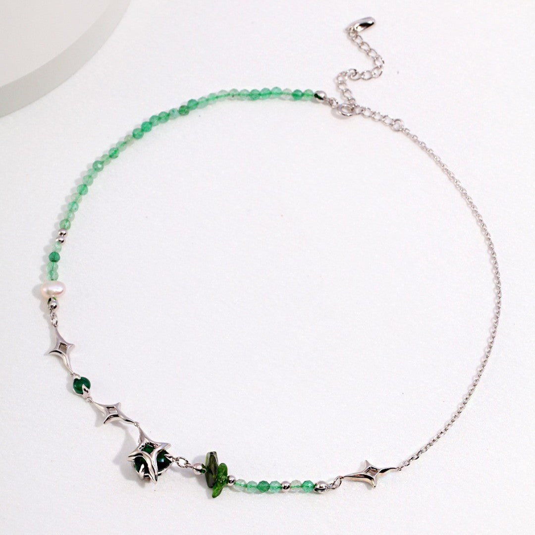 Strawberry Crystal & Zircon Jewelry Set