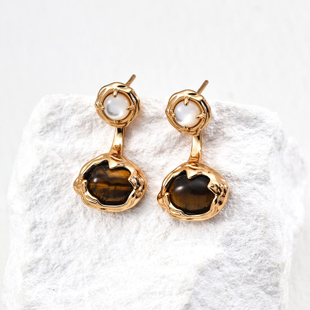 Tiger-Eye Stone Jewelry Set