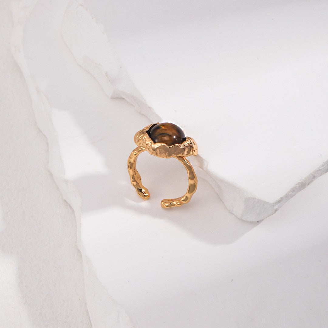 Tiger-Eye Stone Ring Ⅰ