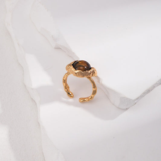 Tiger-Eye Stone Ring Ⅰ