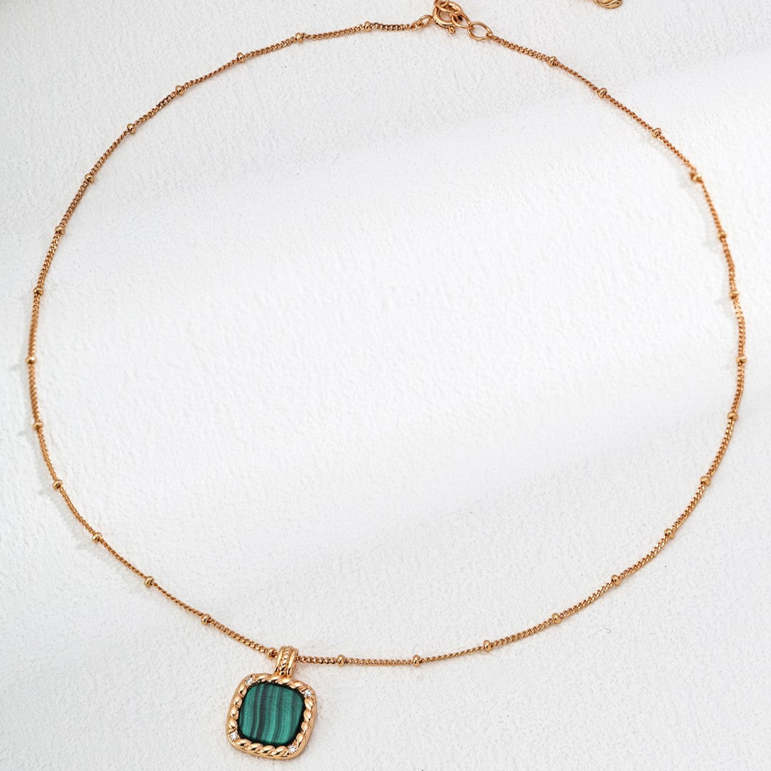 Malachite Pendant Necklace Ⅱ
