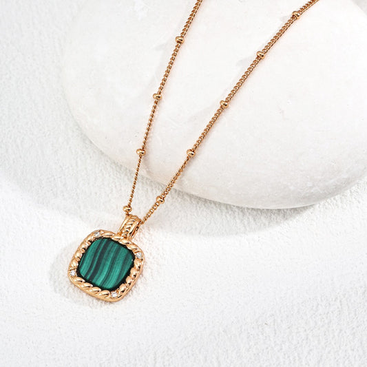 Malachite Pendant Necklace Ⅱ