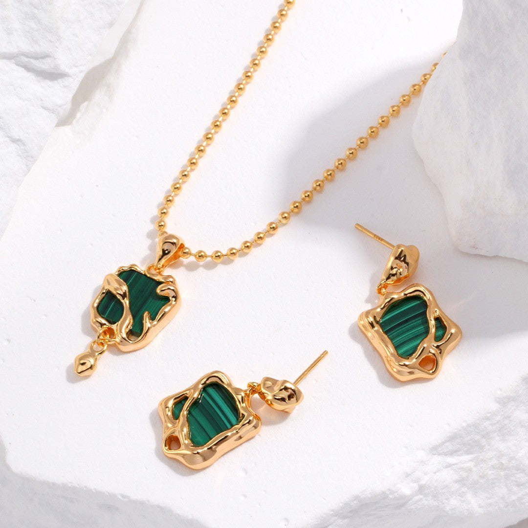 Malachite Jewelry Set Ⅲ