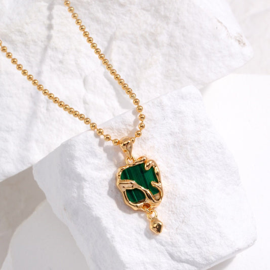 Malachite Pendant Necklace Ⅲ