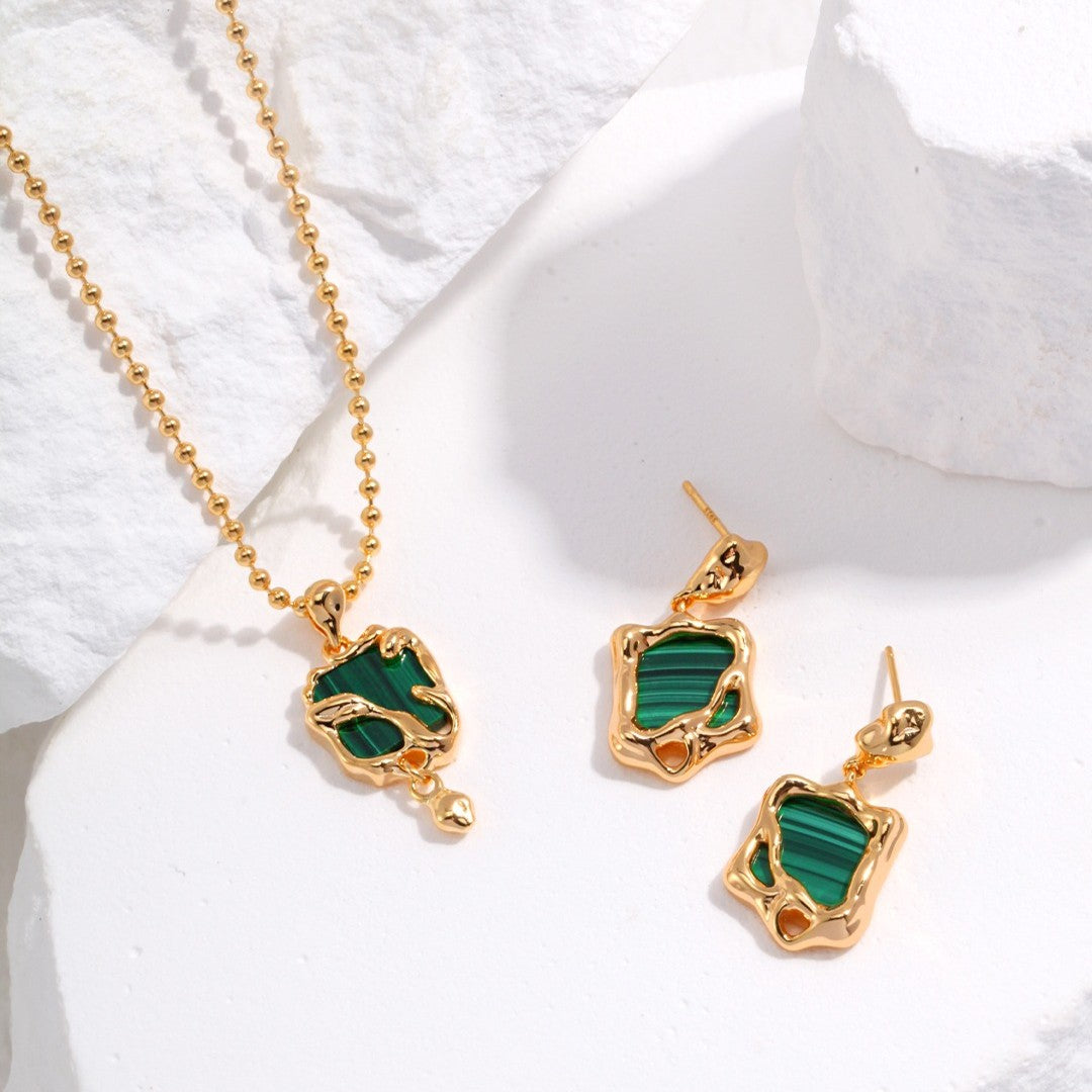 Malachite Pendant Necklace Ⅲ