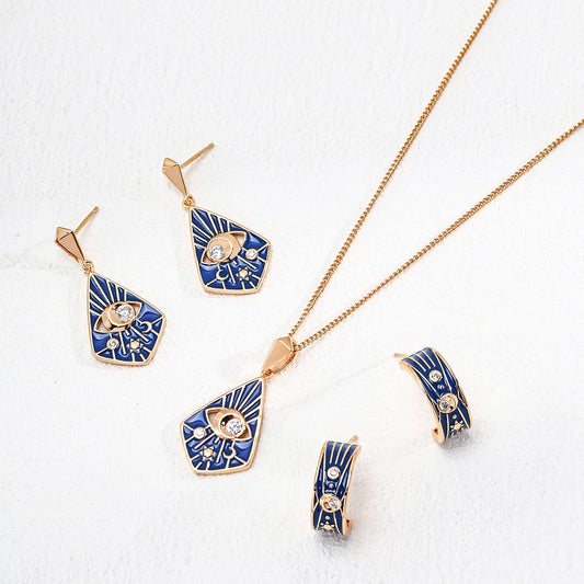 Blue Enamel Jewelry SetⅠ
