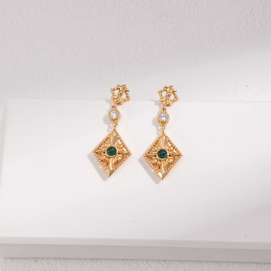 Zircon Inlaid Jewelry Set