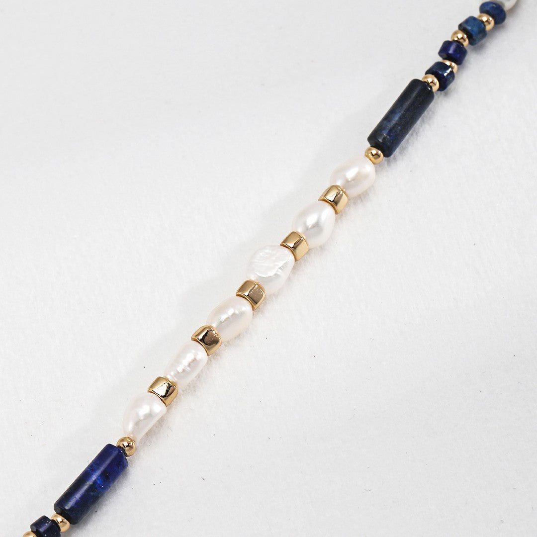 Lapis Lazuli&Pearl Necklace
