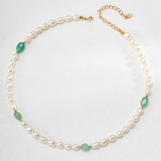 Pearl&Jasper Necklace