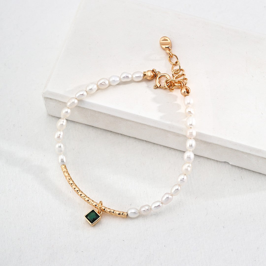 Green Zircon Pendant Jewelry Set