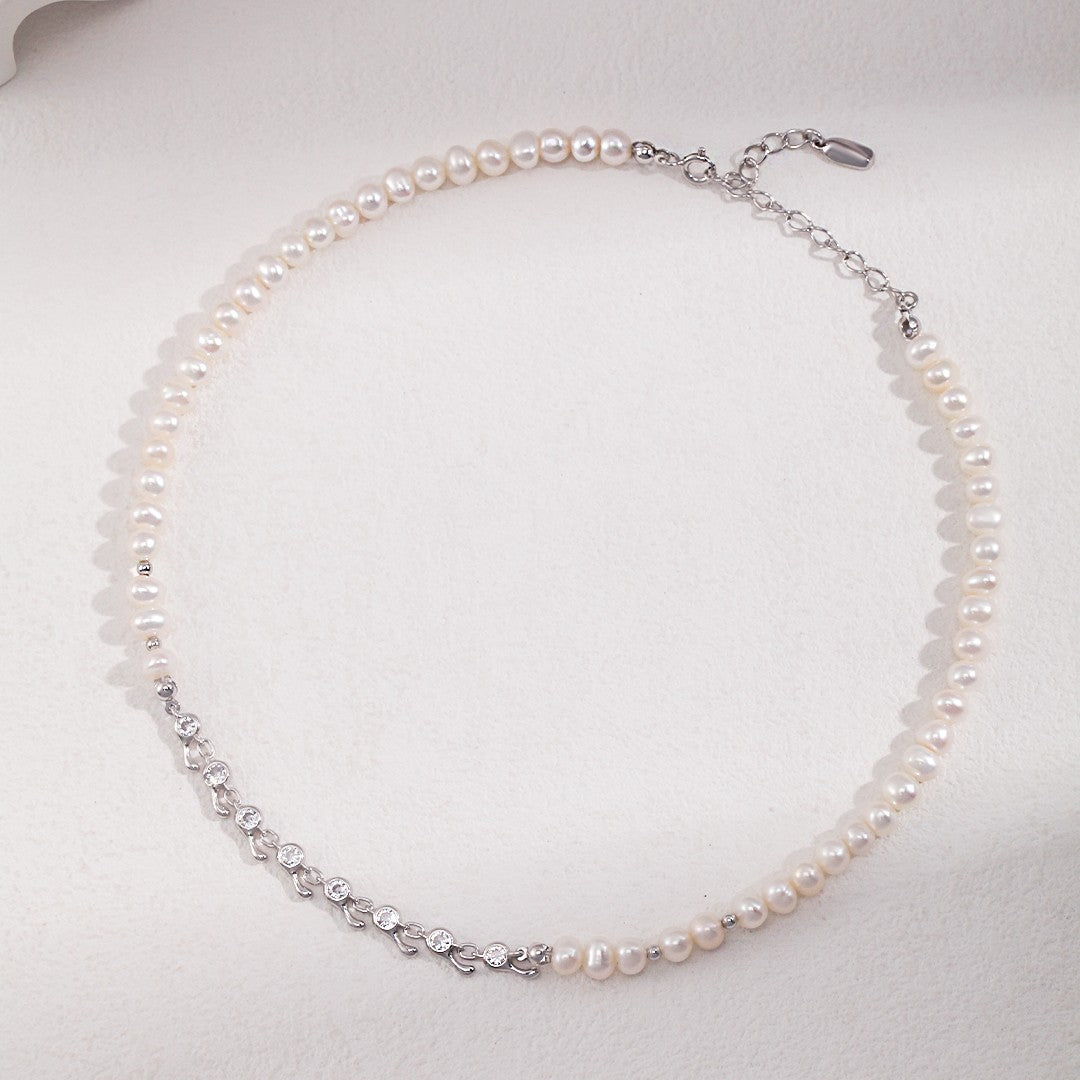 Pearl&Zircon Necklace