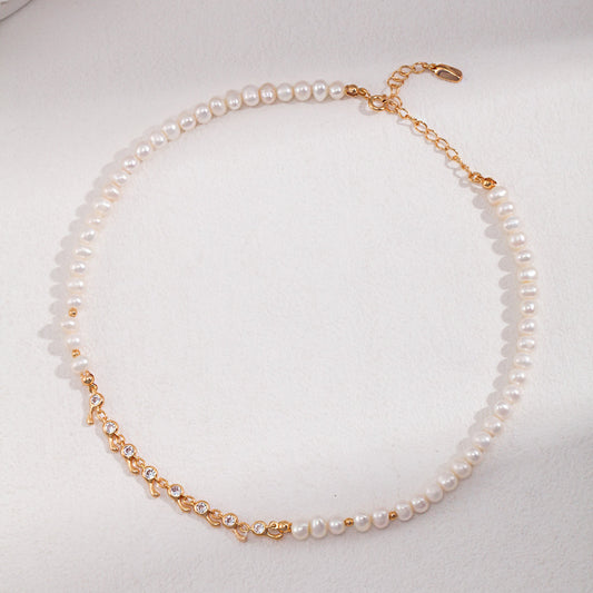 Pearl&Zircon Necklace