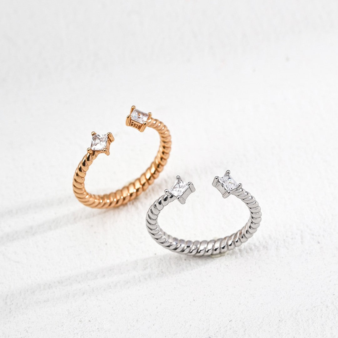 Zircon Inlaid Jewelry Set