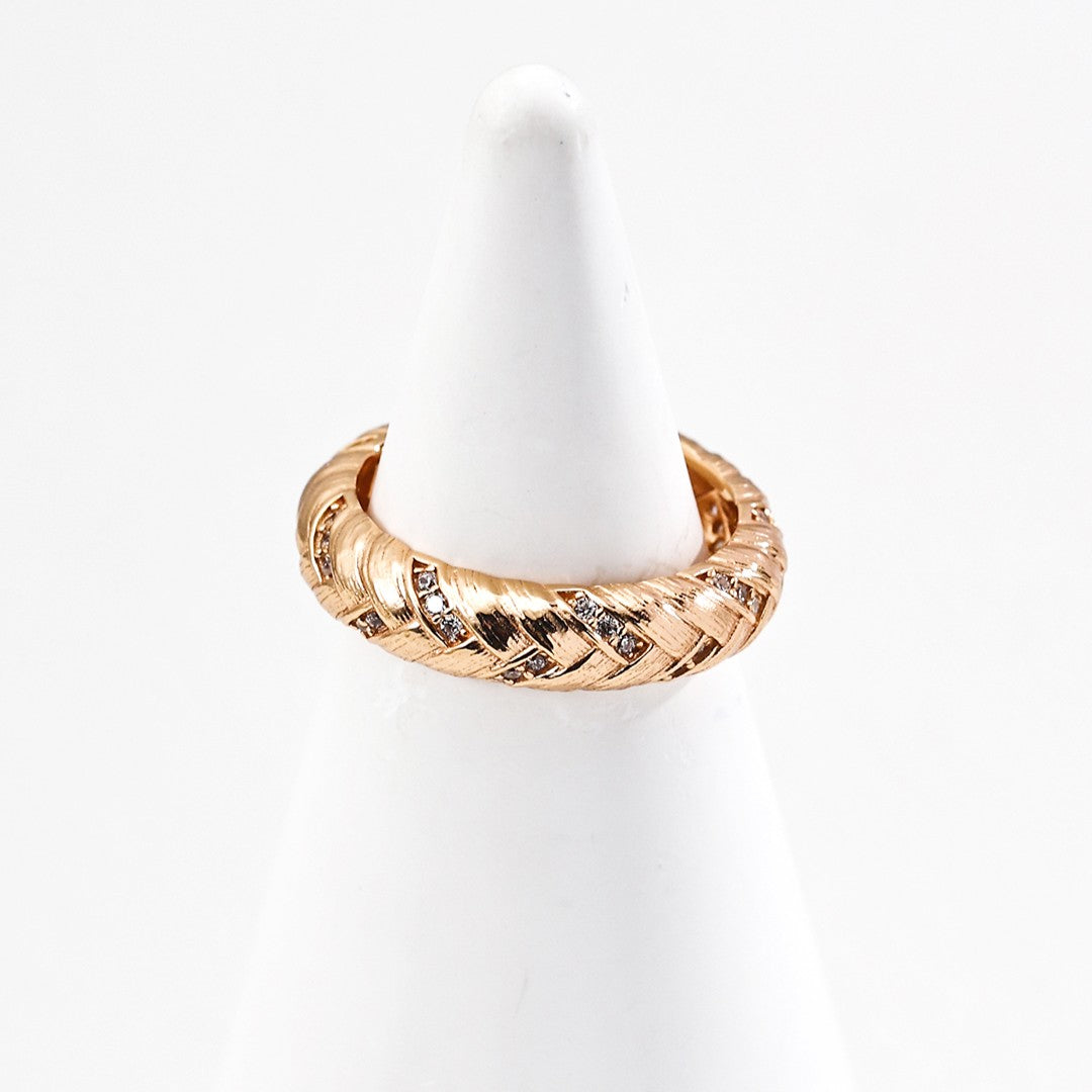 Zircon Inlaid Ring Ⅱ