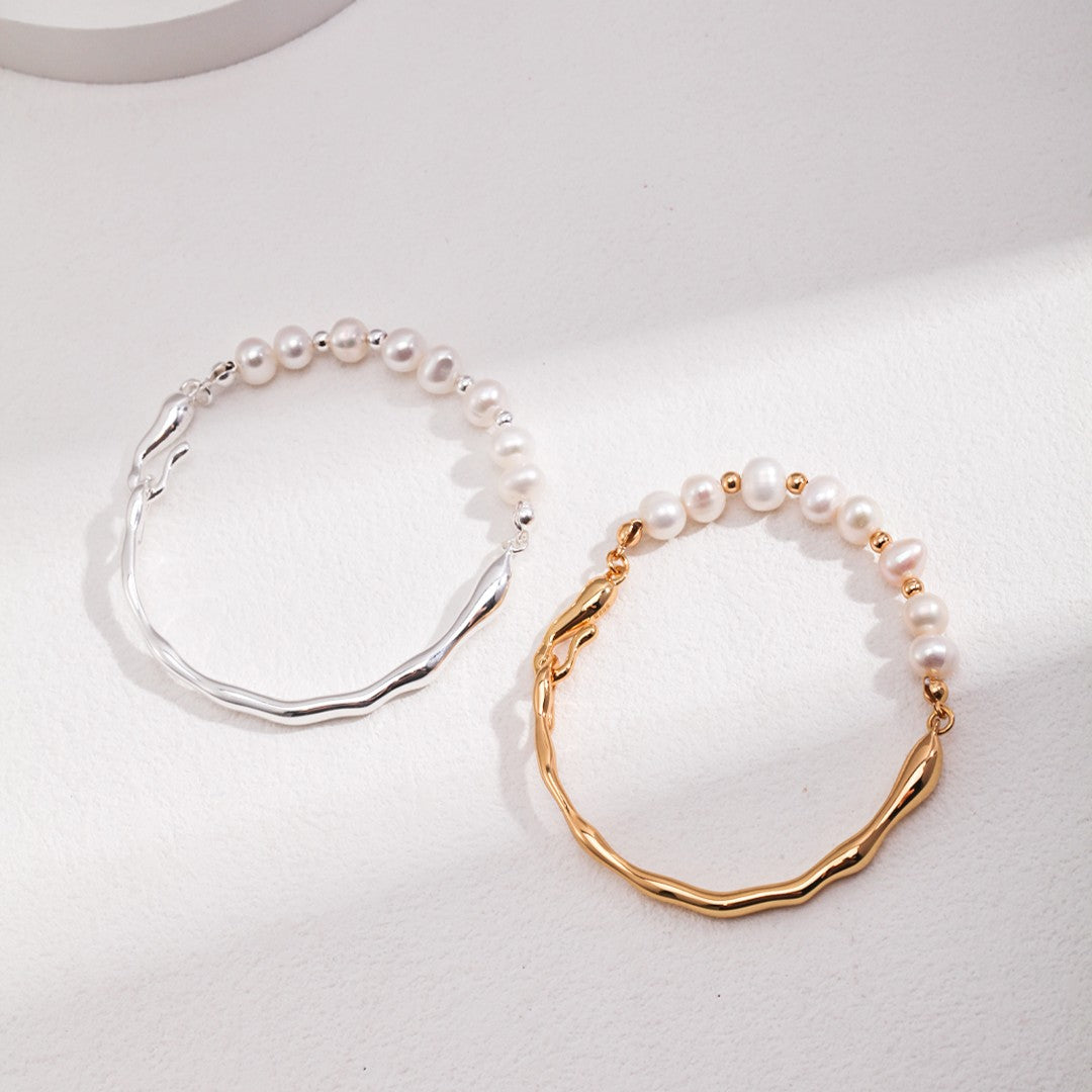 Water Droplet Pearl Bracelet