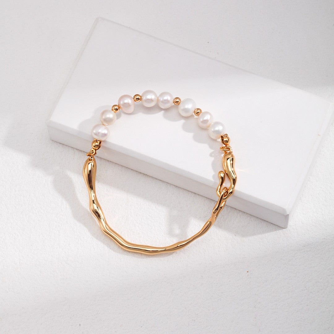 Water Droplet Pearl Bracelet