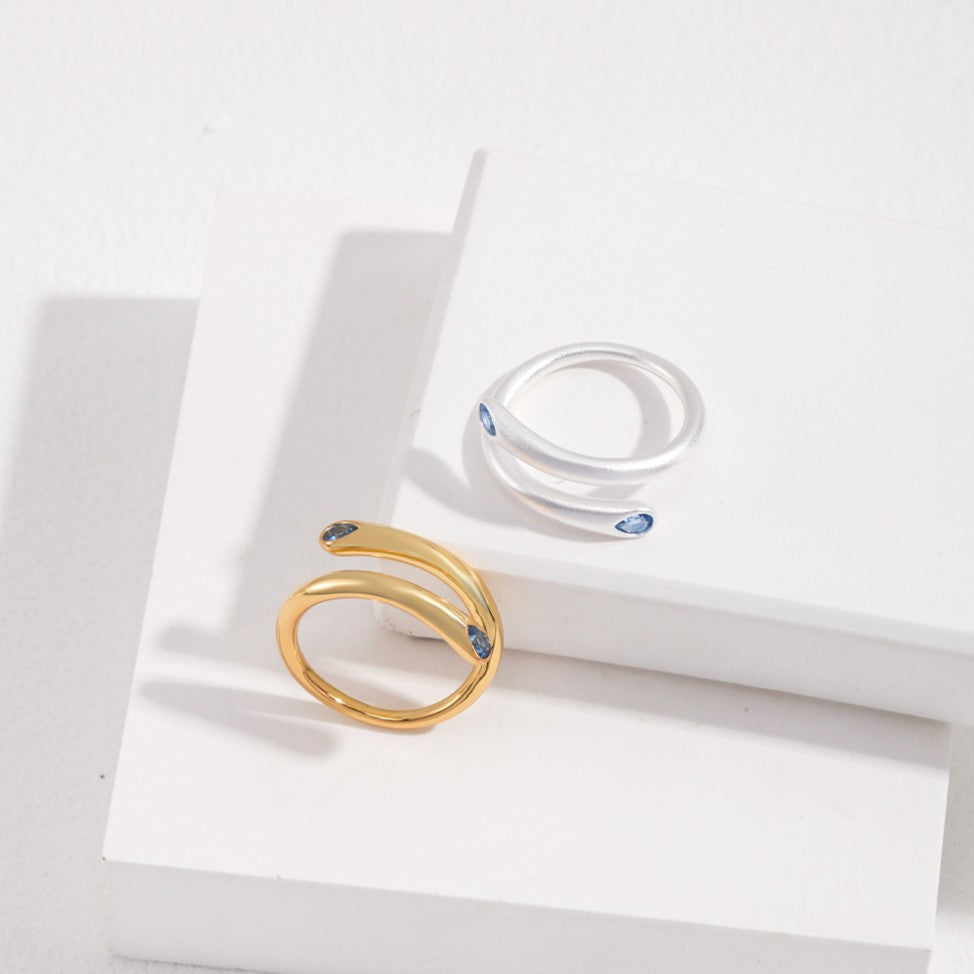 Zircon Inlaid Ring Ⅲ
