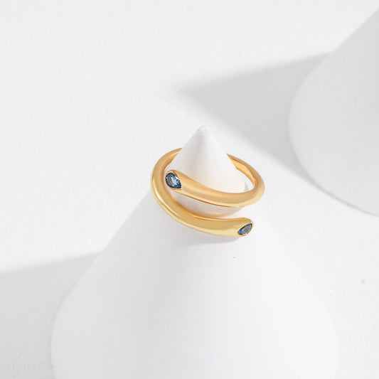 Zircon Inlaid Ring Ⅲ